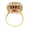 Cocktailring Gold Citrin Diamanten facettierter Edelsteinring