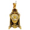 Französische Kaminuhr Boulle Stil Messing Intarsien 19 Jh.