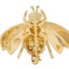 Brosche Biene Gold Edelsteine Diamant Rubin Saphir Vintage