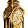 Französische Kaminuhr Boulle Stil Messing Intarsien 19 Jh.